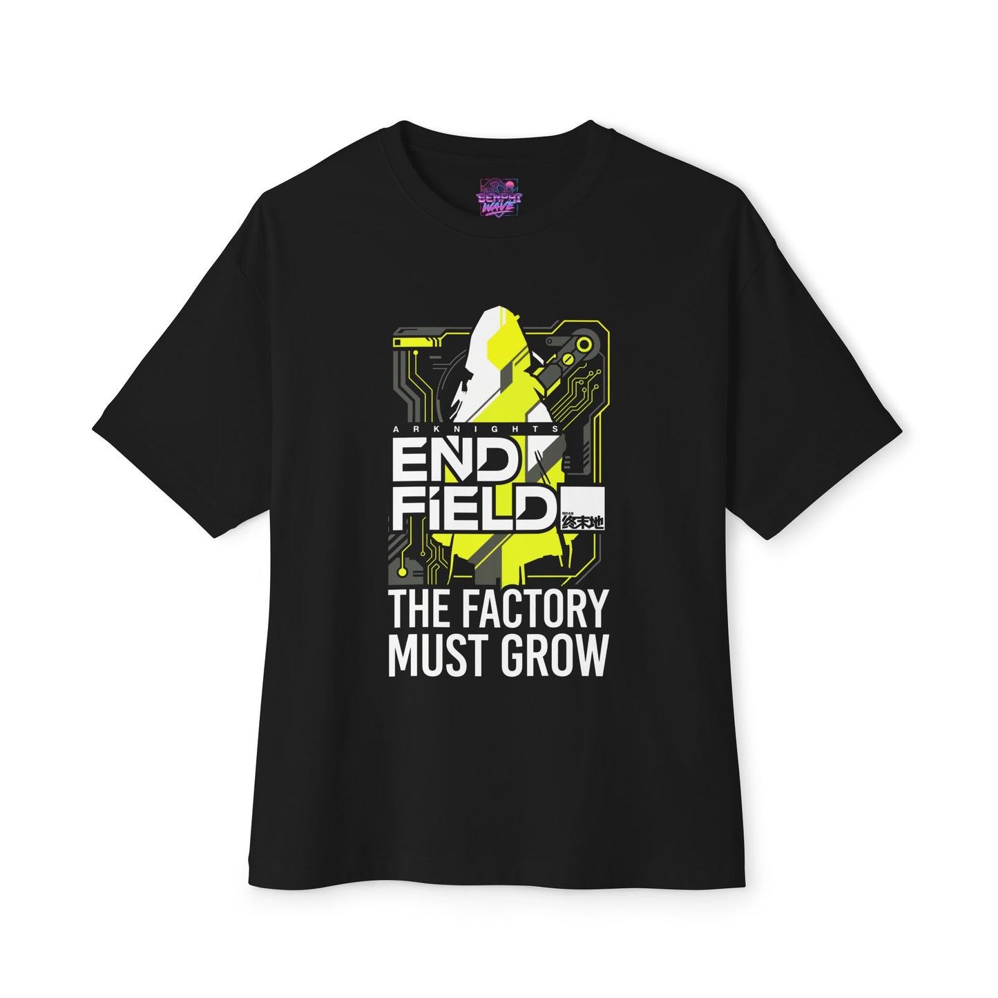 Arknights Endfield The Factory Must Grow Meme Factory Expansion Automation Endless Build Premium Oversized Unisex T-Shirt