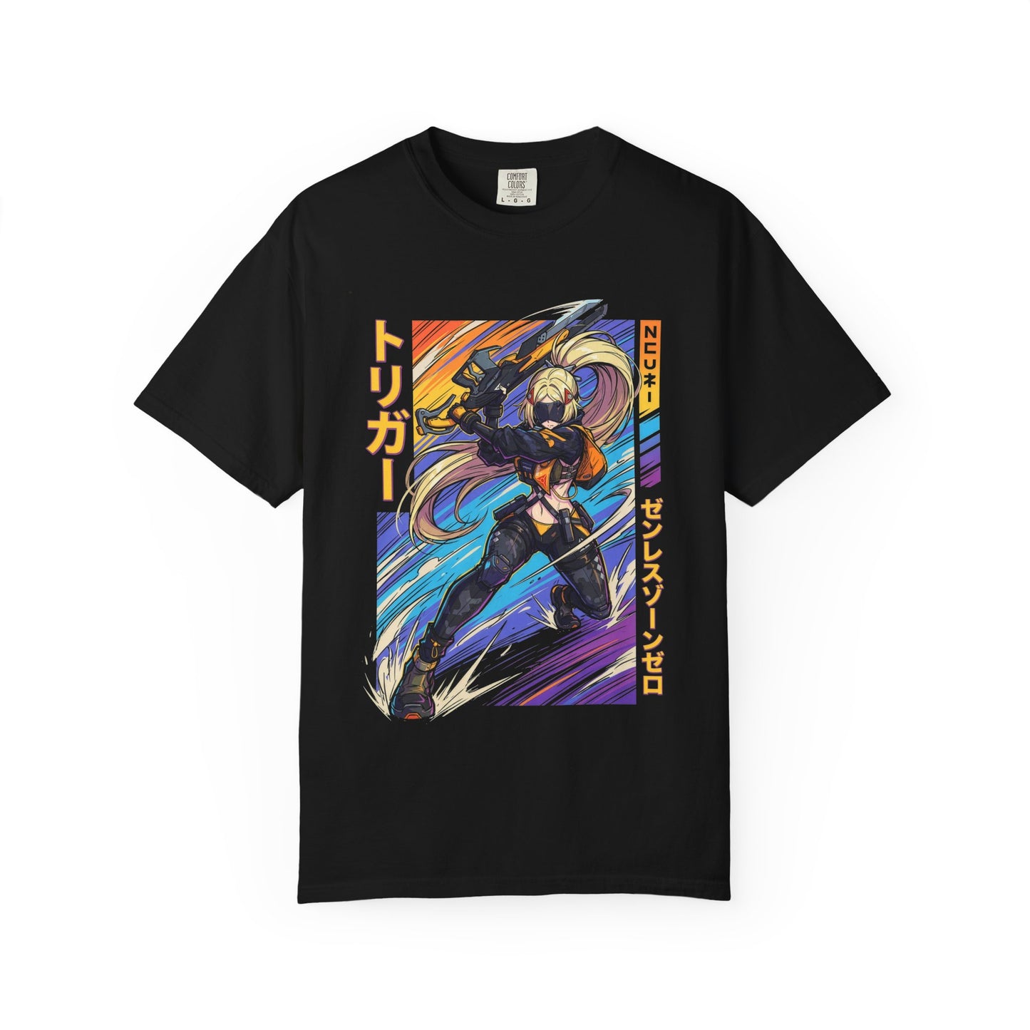 Trigger Zenless Zone Zero Synthwave Retro Neon Sniper Premium T-Shirt