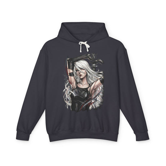 NieR Automata A2 Design Tee | Battle-Damaged Rogue Android Gaming Gift Unisex Premium Hoodie