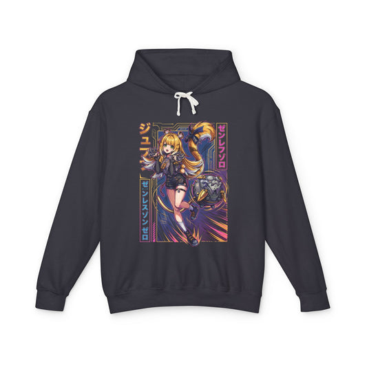 Ju Fufu Zenless Zone Zero Synthwave Sunset Tiger Unisex Premium Hoodie