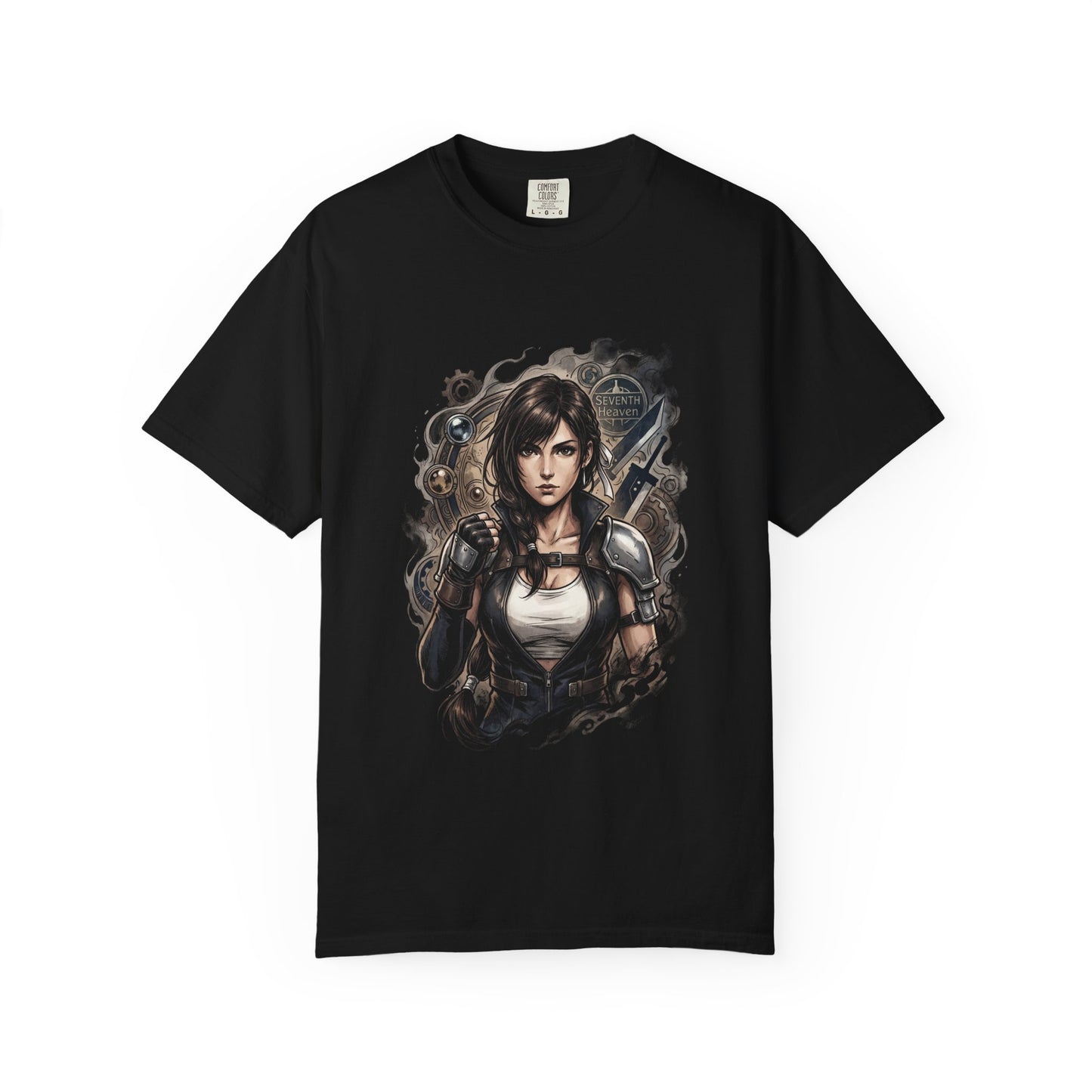 Tifa Lockhart FF7 Rebirth Combat Gloves Portrait Premium T-Shirt