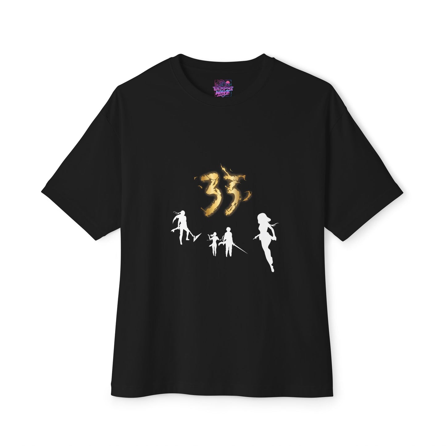 Golden Expedition 33: Red Gommage Street Fashion Legend Facing the Paintress Premium Oversized Unisex T-Shirt