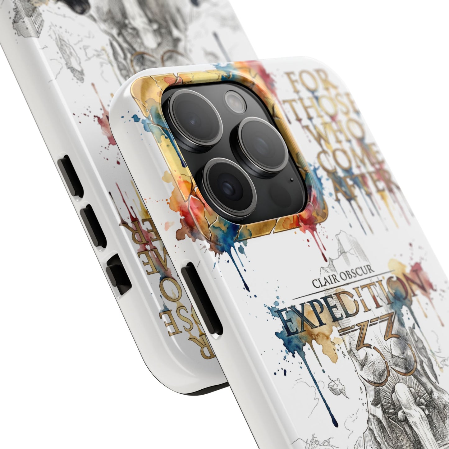 Tough iPhone Case — Clair Obscur:Expedition 33 Facing the Paintress Adventure Art Protective Cover