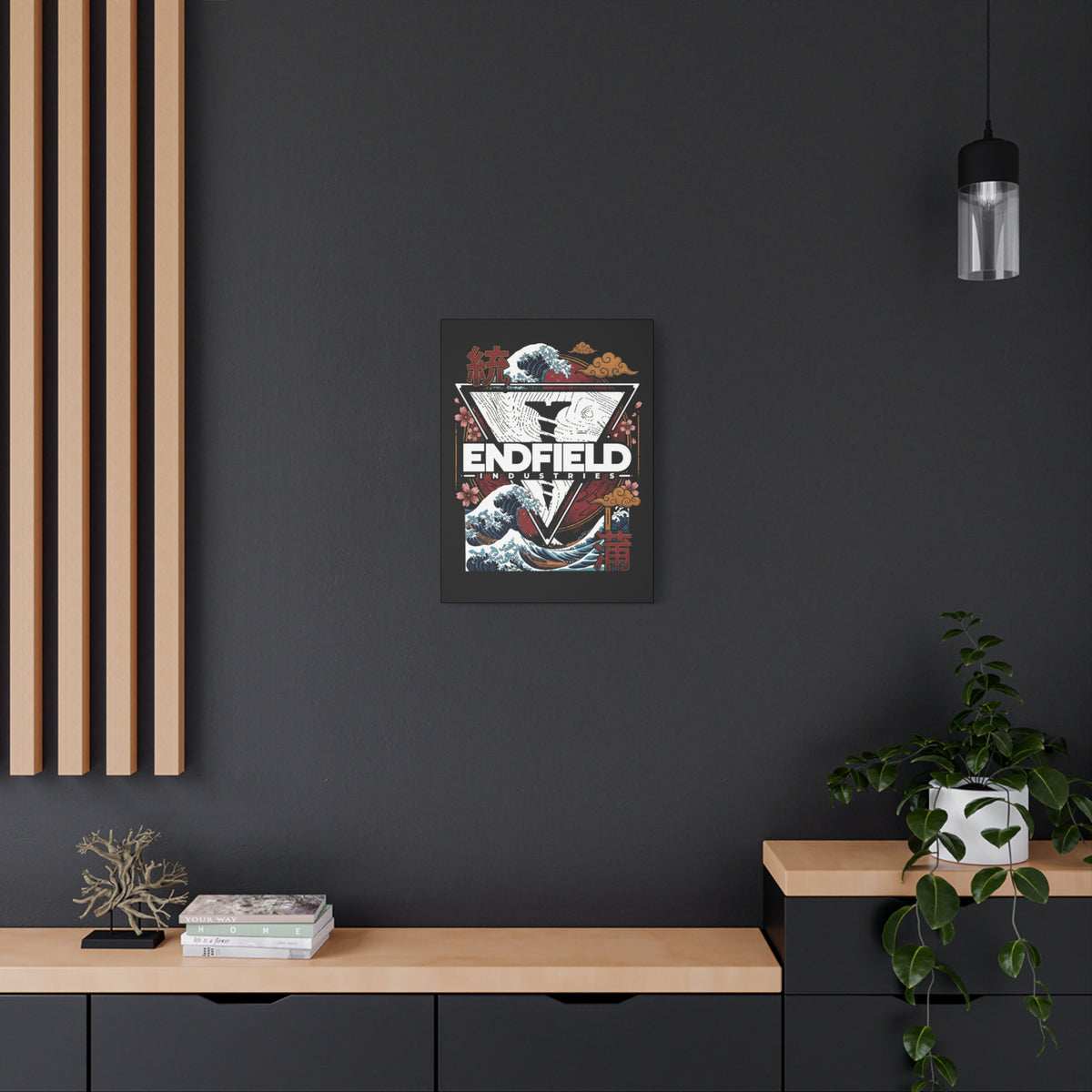 Arknights Endfield Industries Great Wave Crest Canvas Print