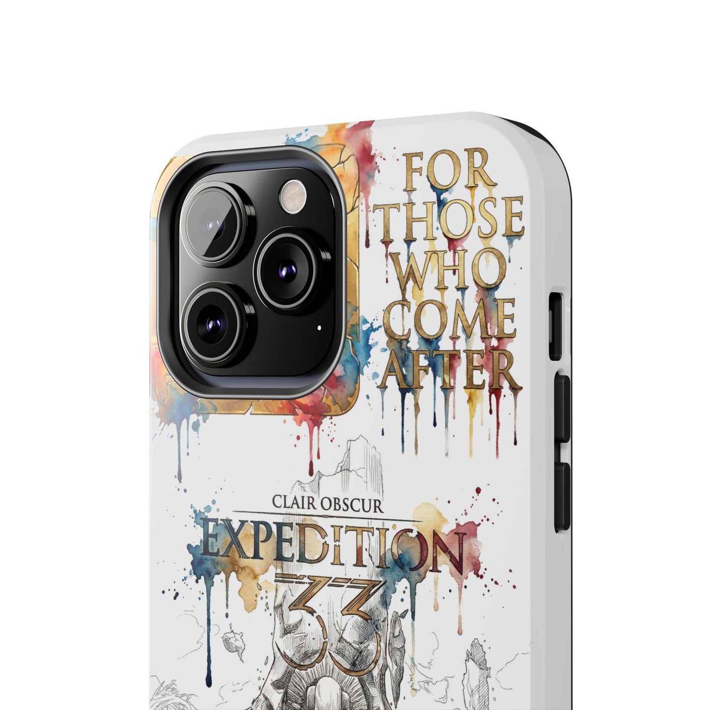 Tough iPhone Case — Clair Obscur:Expedition 33 Facing the Paintress Adventure Art Protective Cover