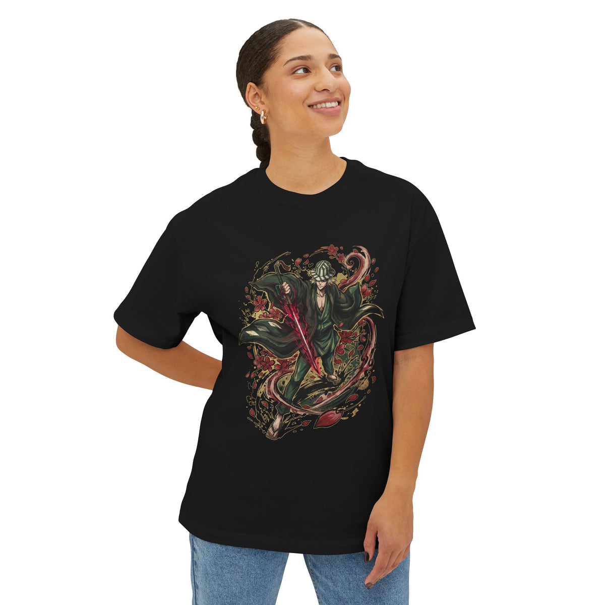 Retsu Unohana Bleach 4th Division Captain Fan Art Premium Oversized Unisex T-Shirt