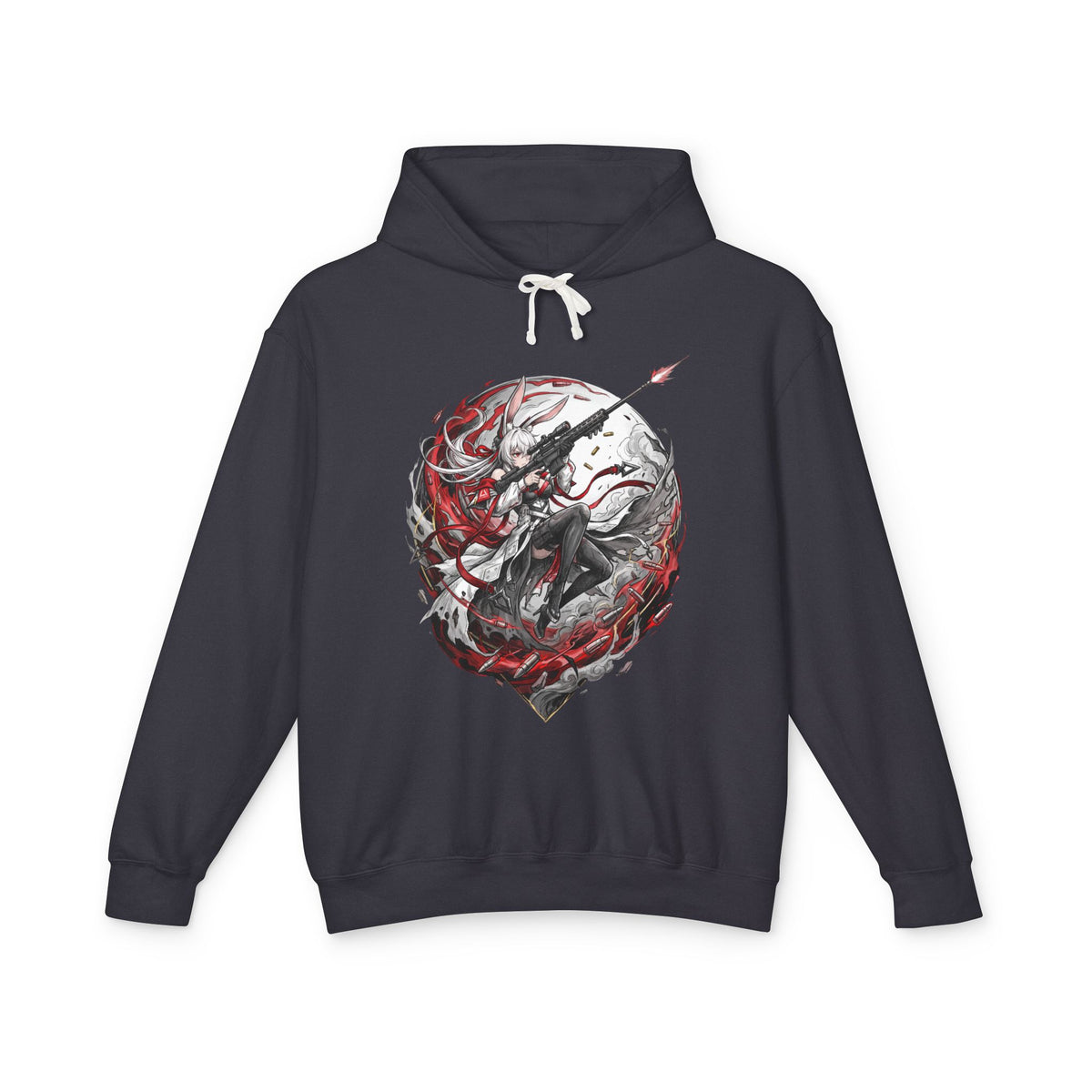 Chaos Zero Nightmare Seleste Bunny Ears Sniper Red Ribbons Fan Art Hoodie