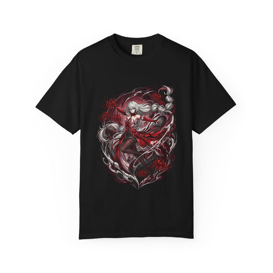 Phrolova WuWa Grey Braided Hair Fractsidus Overseer Portrait Premium T-Shirt