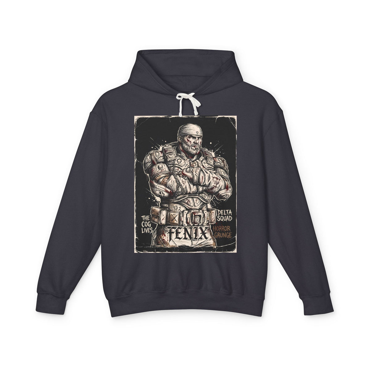 Gears of War Marcus Fenix Delta Squad Grunge Fan Art Hoodie