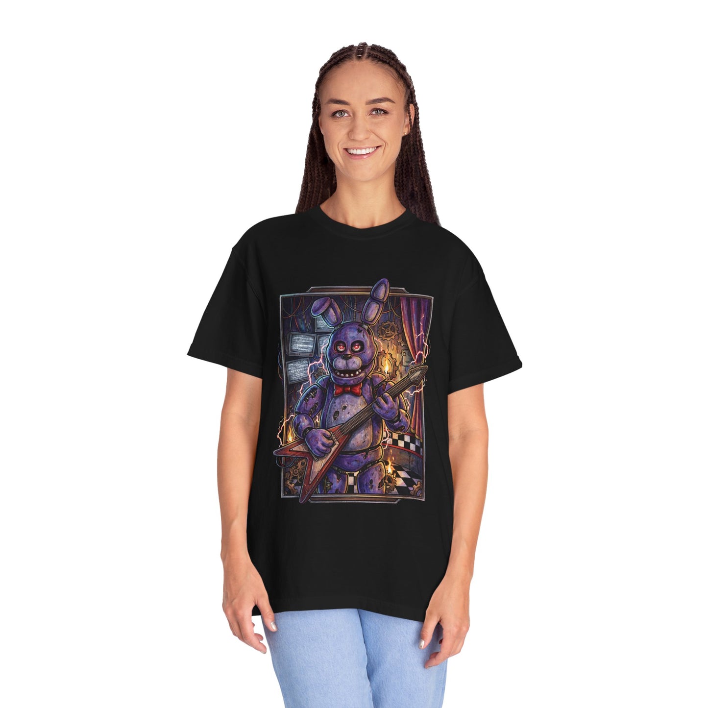 Classic Bonnie Red Bowtie FNAF Fan Art Premium T-Shirt