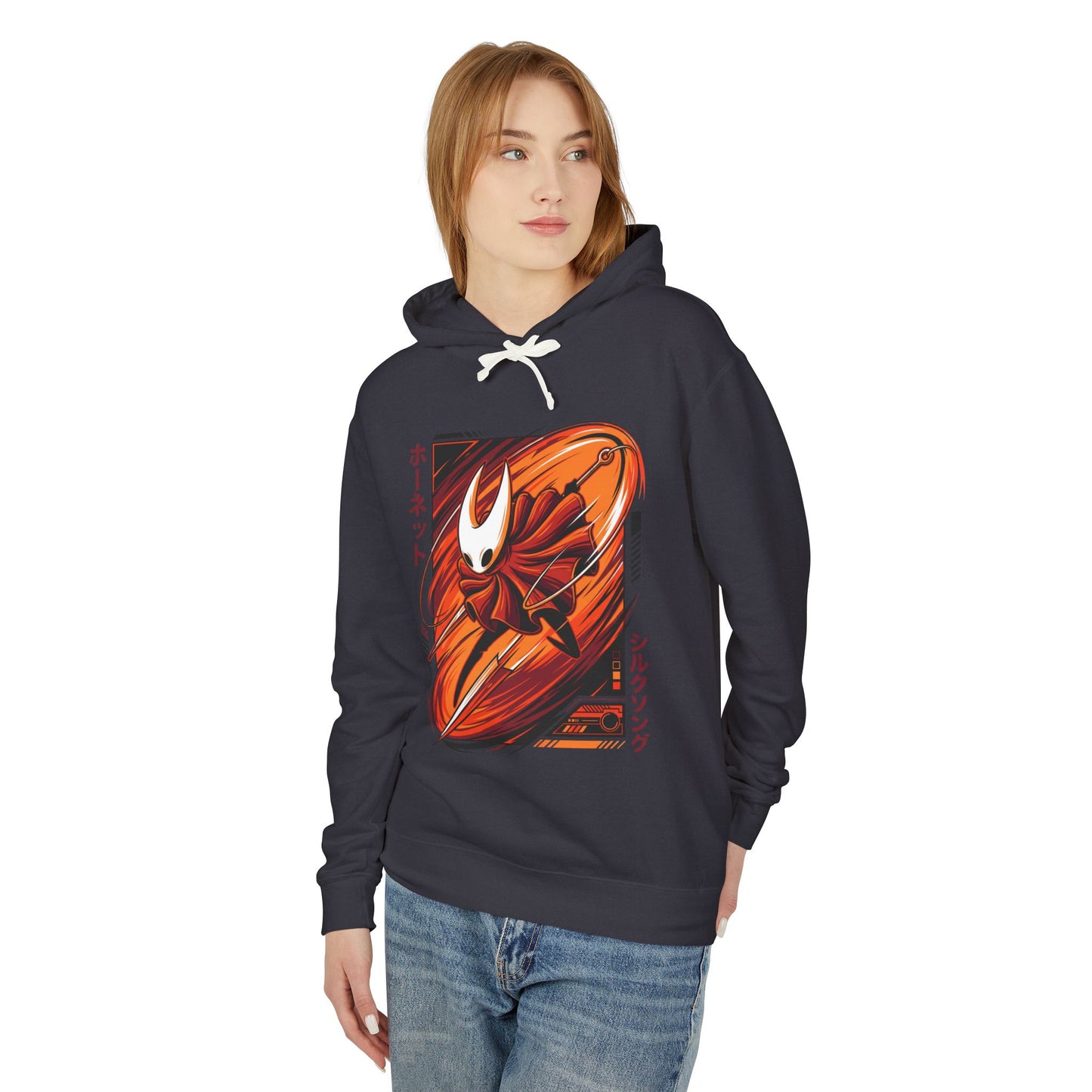 Hornet Hollow Knight Silksong Synthwave Art Unisex Premium Hoodie