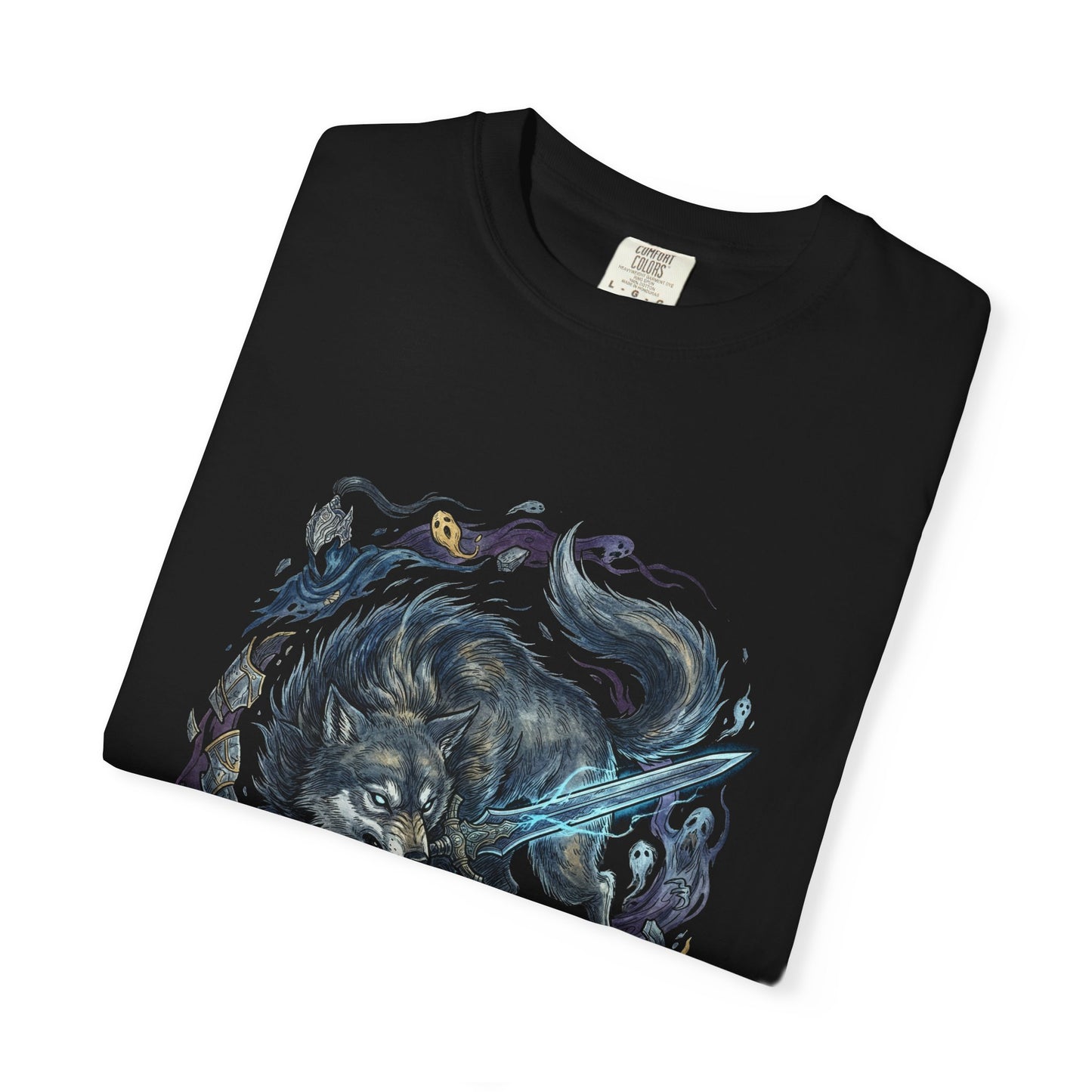 Great Grey Wolf Sif Fantasy Wolf Warrior Premium T-Shirt