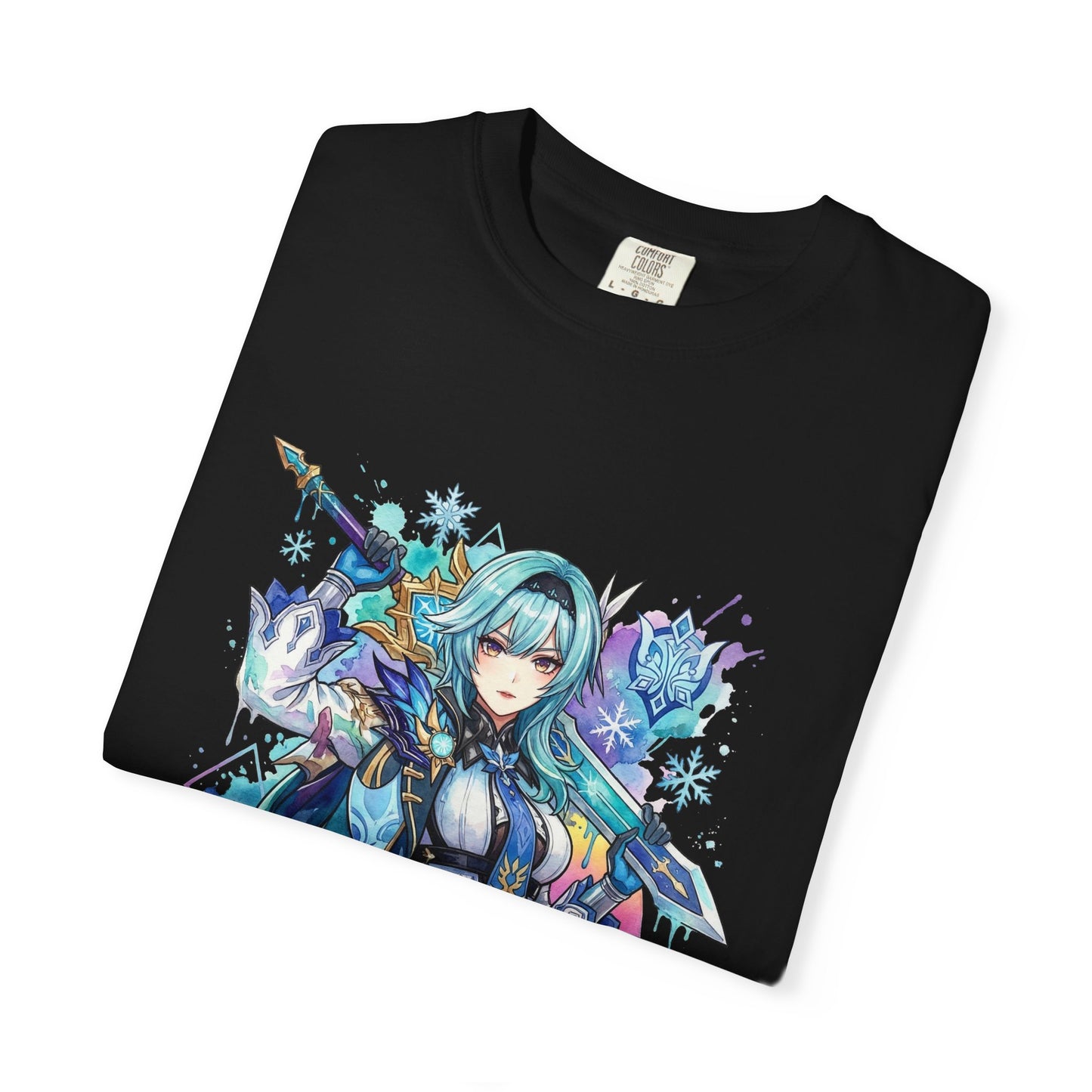Eula Lawrence Genshin Vaporwave CRT Low-Res Aesthetic Icon Premium T-Shirt