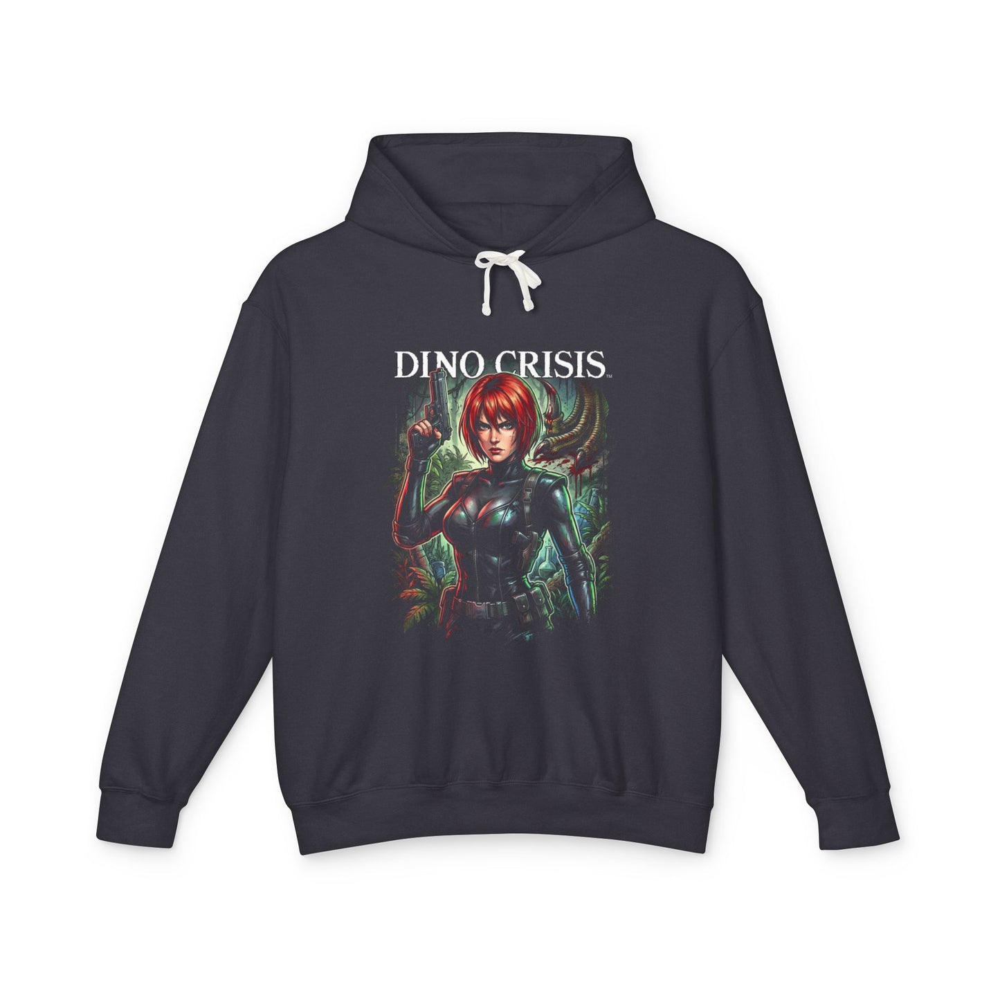Regina Dino Crisis Red Hair Tactical Outfit Portrait Unisex Premium Hoodie