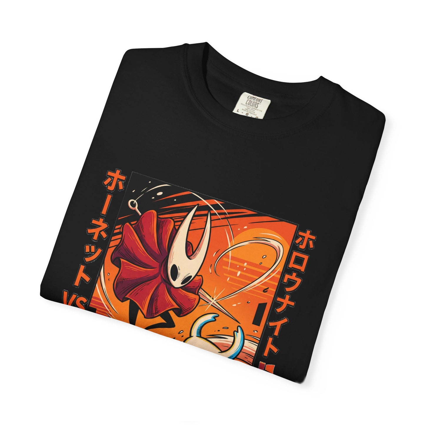 Hornet Silksong Vaporwave Hollow Knight – Neon Needle Princess & Ghost Premium T-Shirt