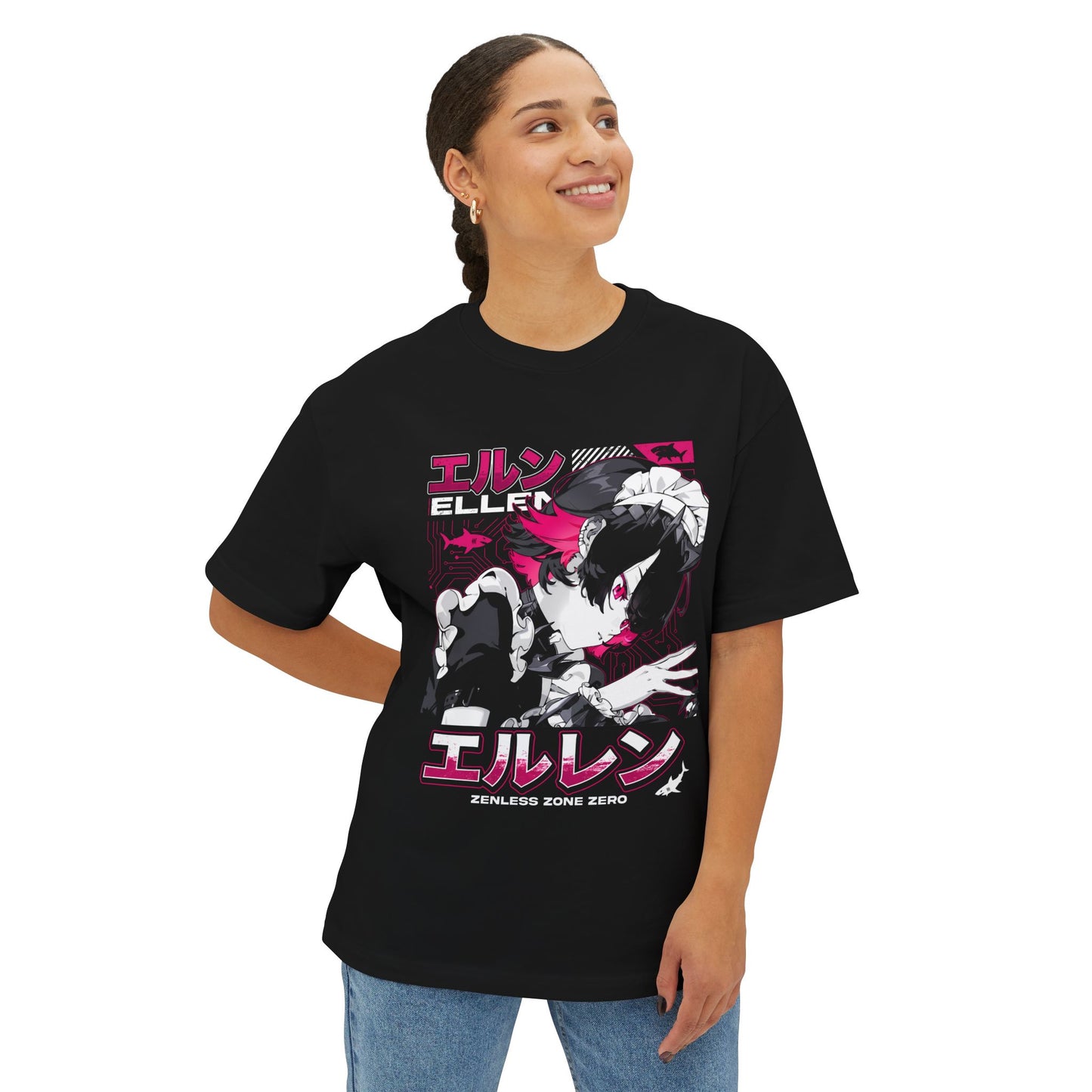Zenless Zone Zero Ellen Joe Anime Gaming Graphic Tee Premium Oversized Unisex T-Shirt