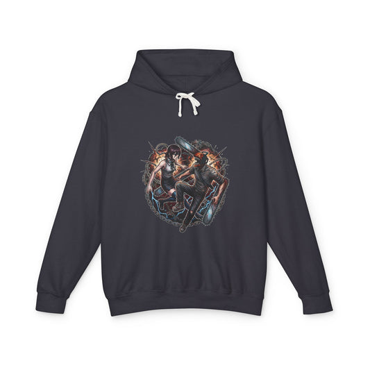 Chainsaw Man Denji Reze Love Chainsaw Head Pull Cord Devil Hunter Design Unisex Premium Hoodie