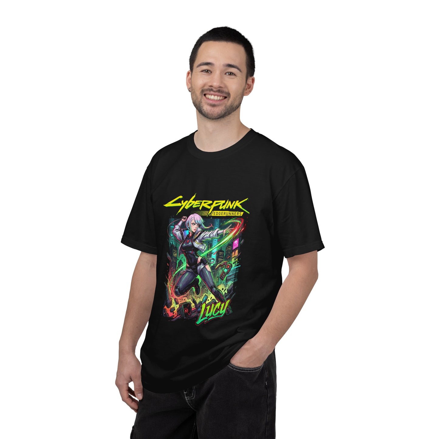 Cyberpunk Edgerunners Lucy Monowire Quickhack Combat Design Premium T-Shirt
