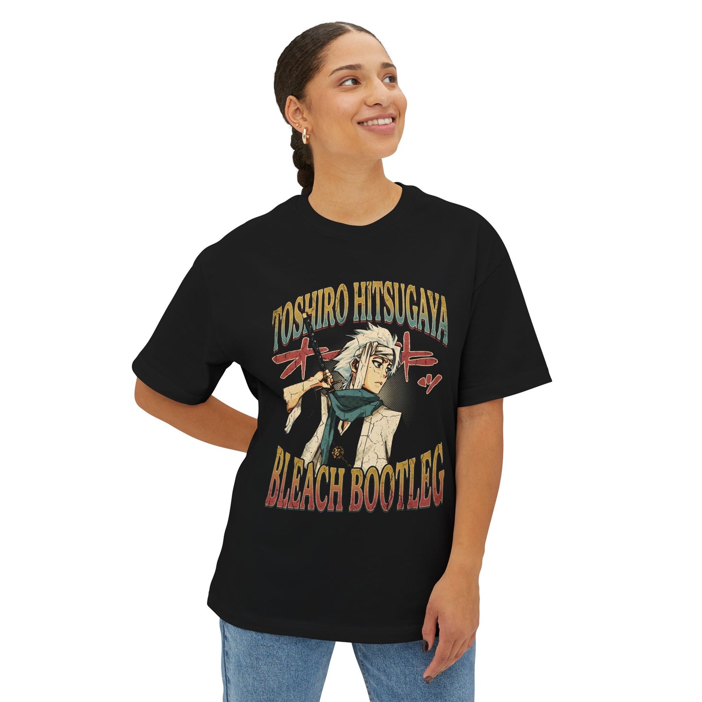 Toshiro Hitsugaya Bleach Classic Vintage Bootleg Shirt - Oversized Premium Tee