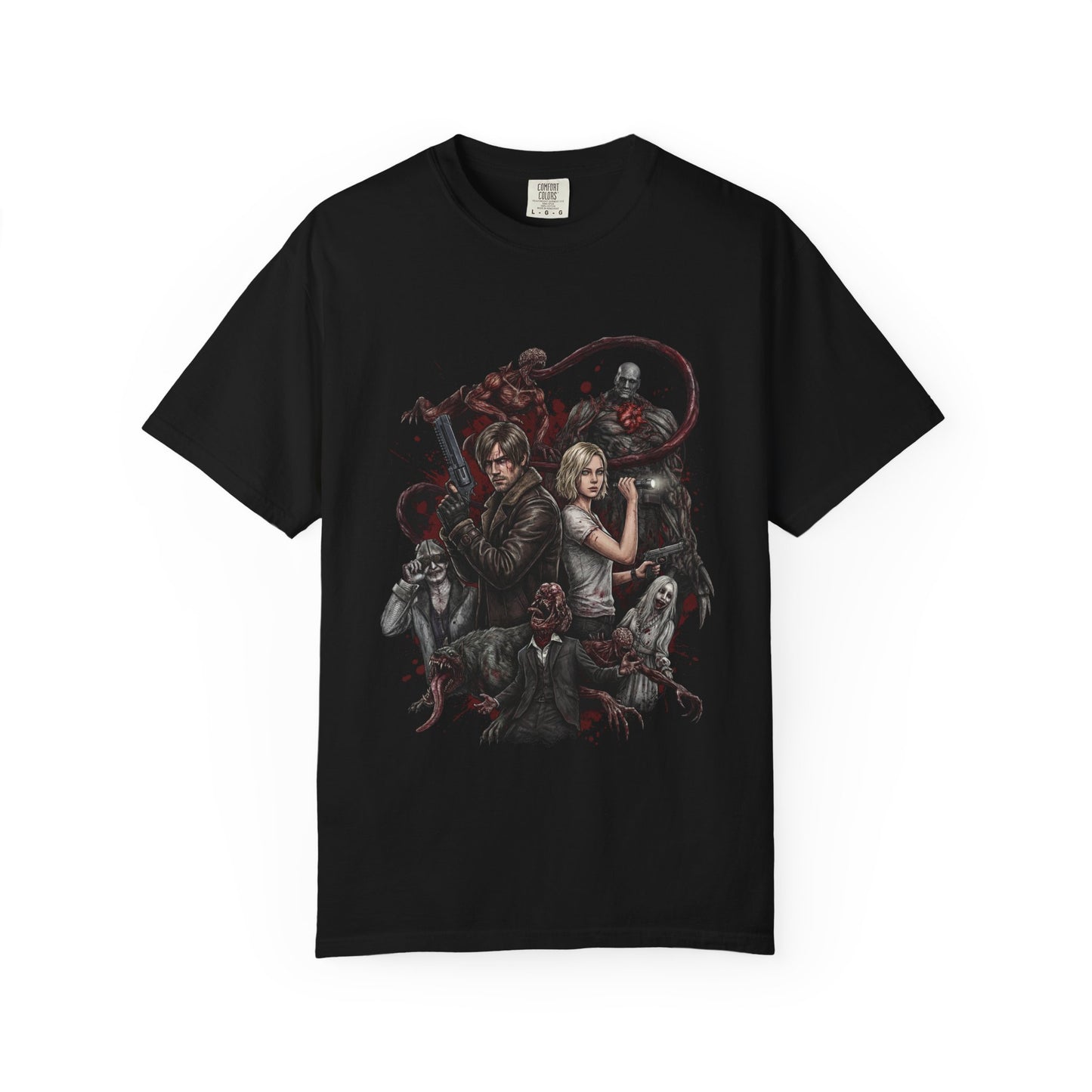 Resident Evil Requiem Grace Ashcroft Leon S Kennedy Iconic Monsters Grunge Premium T-Shirt
