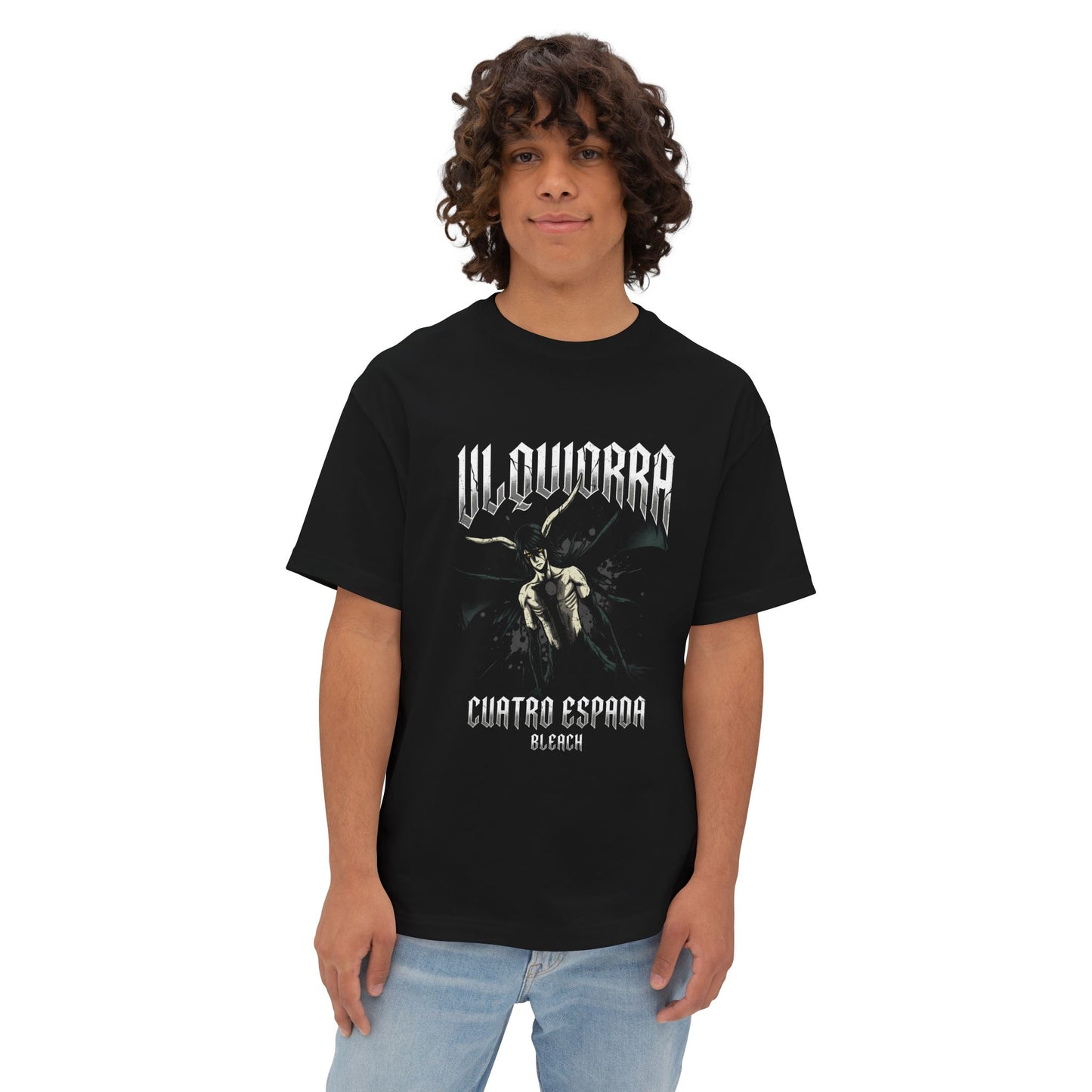 Bleach Ulquiorra: Green Slitted Eyes Icon Premium Oversized Unisex T-Shirt