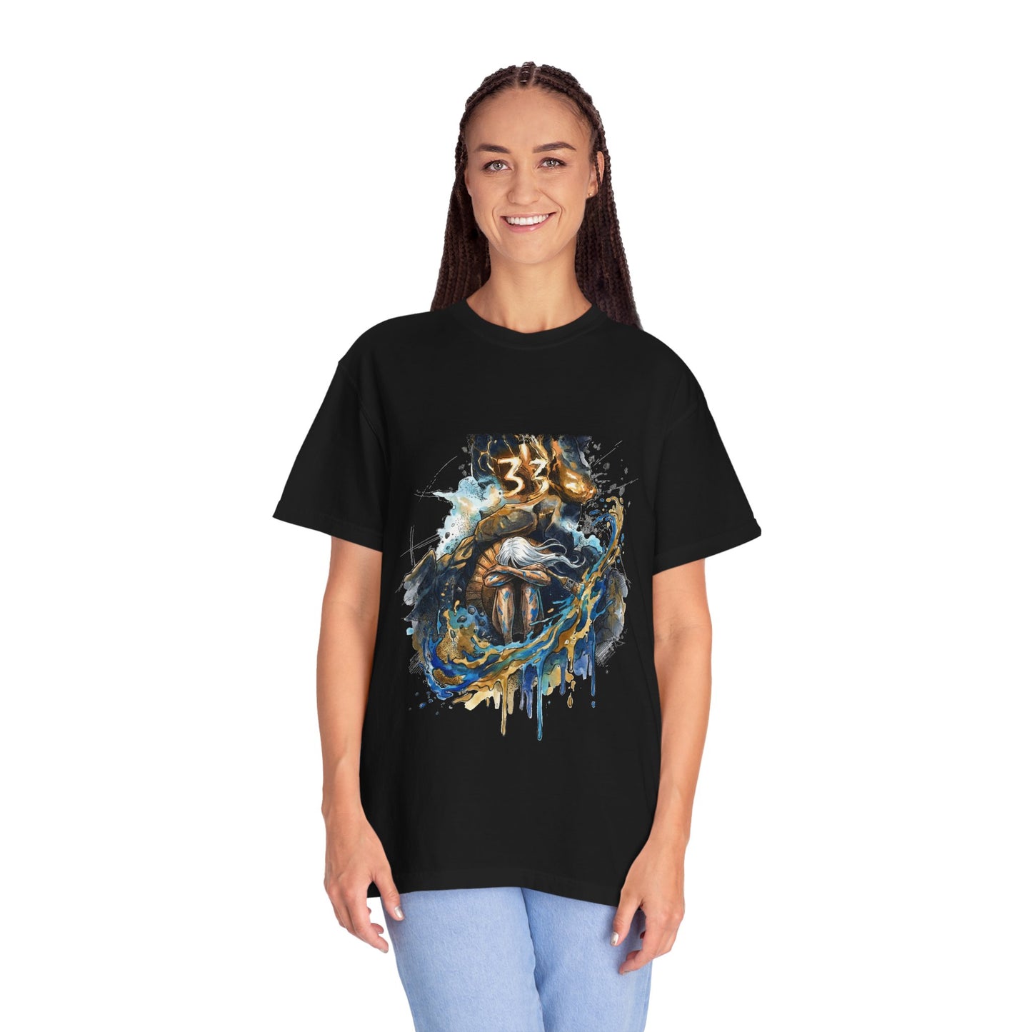 Clair Obscur Paintress Retro Dithered Party Vs Boss Art Premium T-Shirt