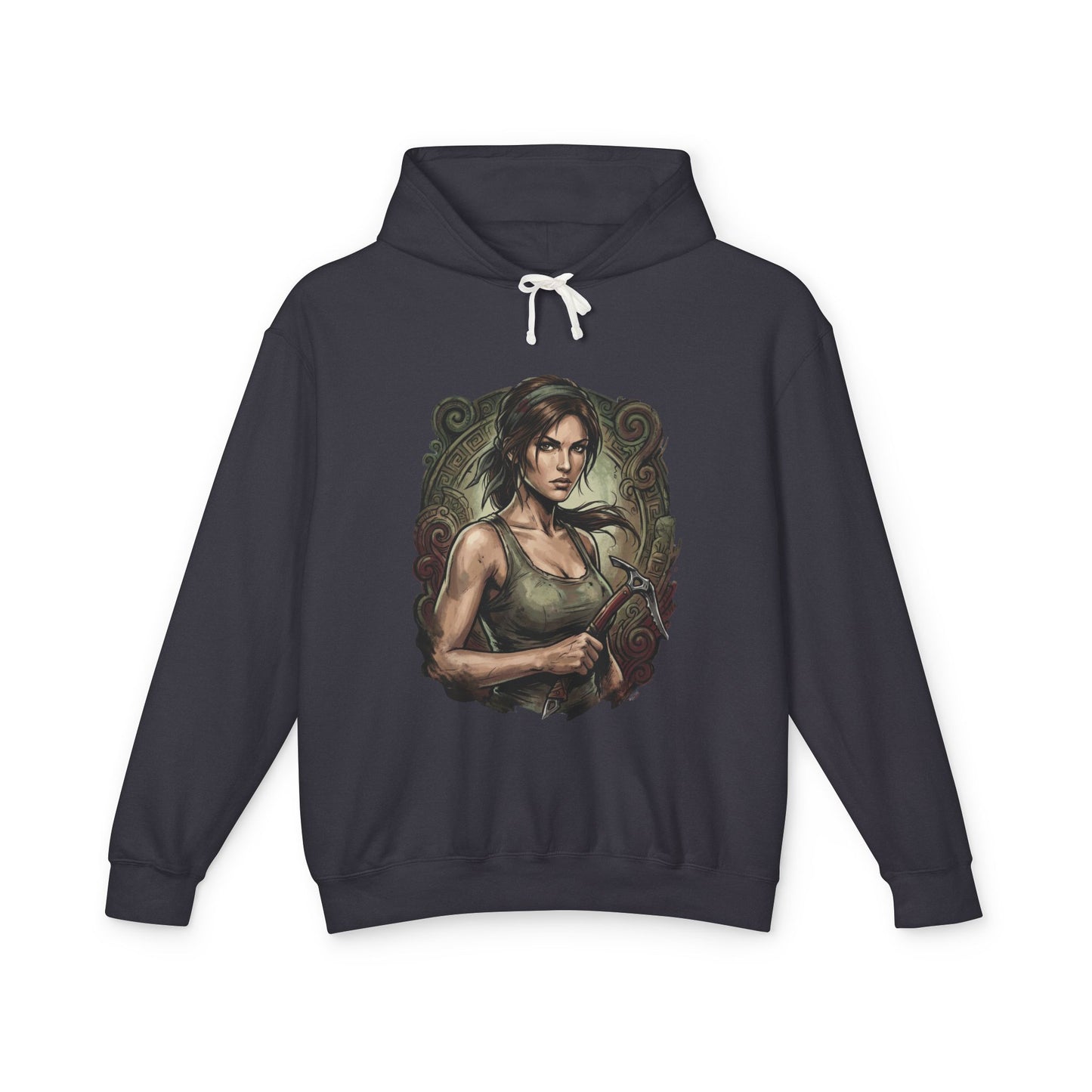 Lara Croft T-Shirt | Turquoise Tank Retro Tomb Raider Fan Apparel Unisex Premium Hoodie