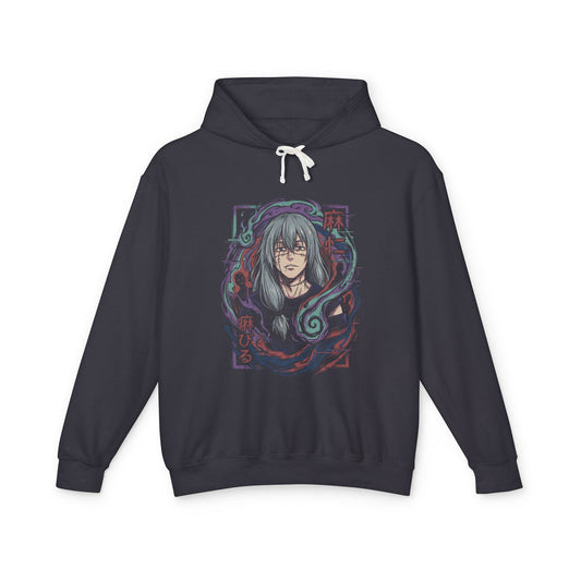 Mahito JJK Grey Blue Hair Stitches Sadistic Cursed Spirit Portrait Unisex Premium Hoodie
