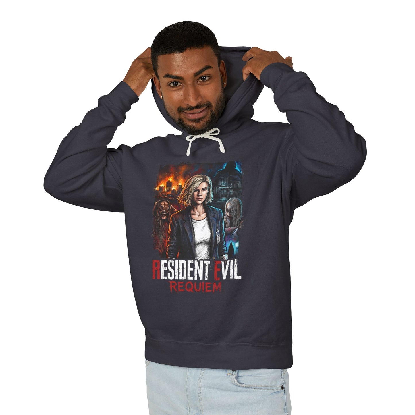 Resident Evil Requiem Grace Ashcroft FBI Analyst Walkthrough Icon Unisex Premium Hoodie