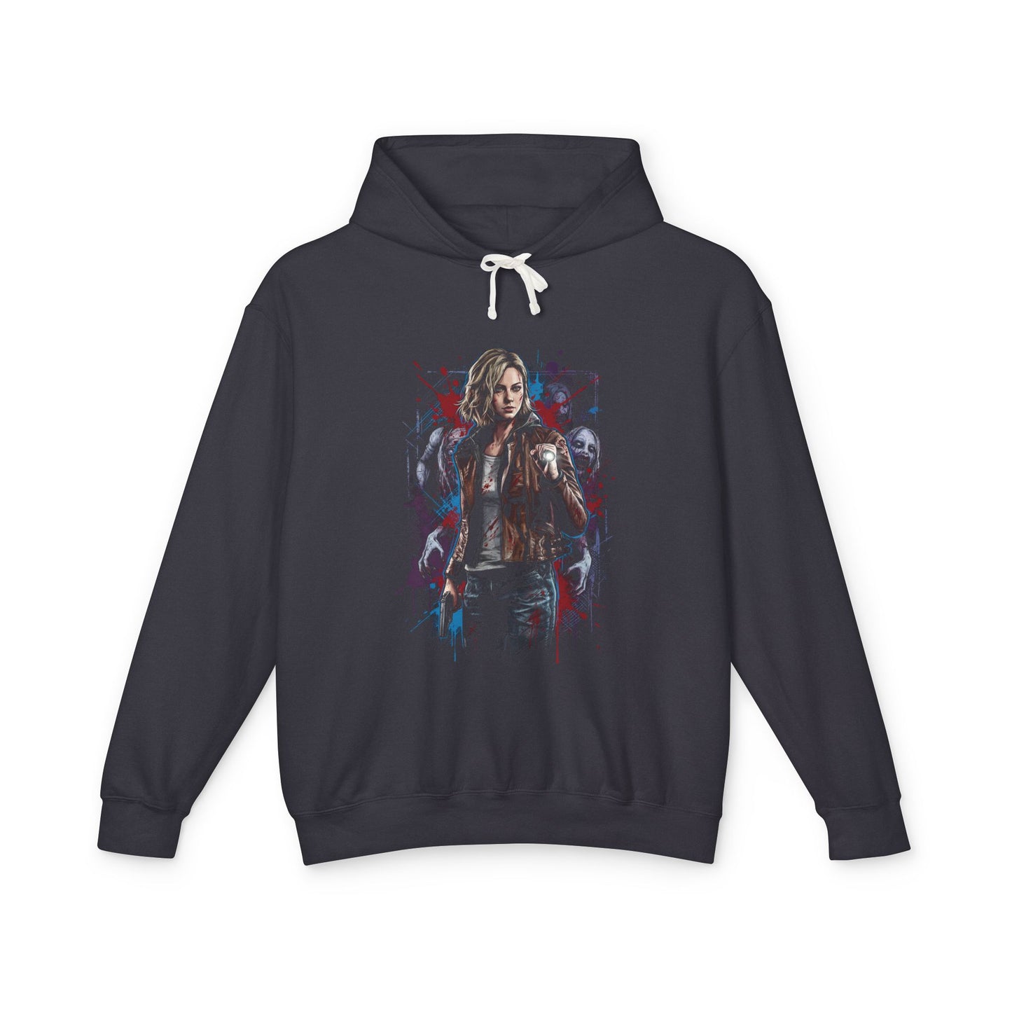 Dark Grunge Retro Resident Evil Requiem Grace Ashcroft Design Unisex Premium Hoodie