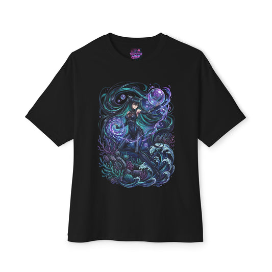 Nikke Little Mermaid Deep Sea Coral Bubbles Fan Art Oversized T-Shirt