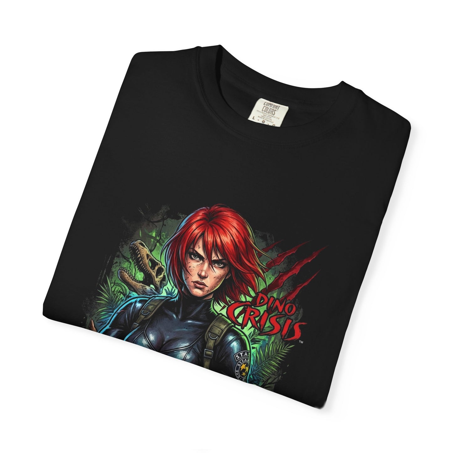 Regina Dino Crisis Island Dinosaurs Survival Portrait Premium T-Shirt