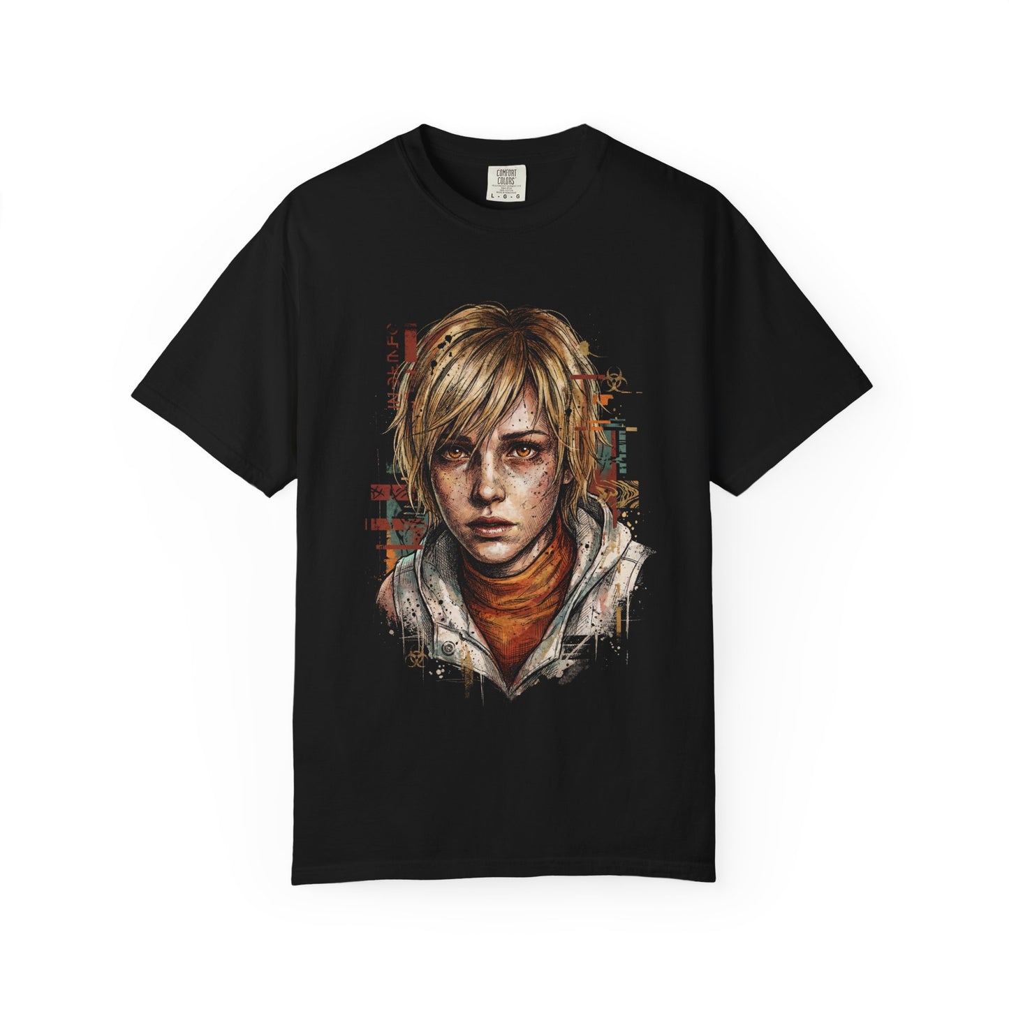 Cheryl Heather Silent Hill 3 Orange Hoodie Black Leggings Design Premium T-Shirt