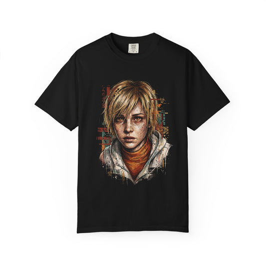 Cheryl Heather Silent Hill 3 Orange Hoodie Black Leggings Design Premium T-Shirt