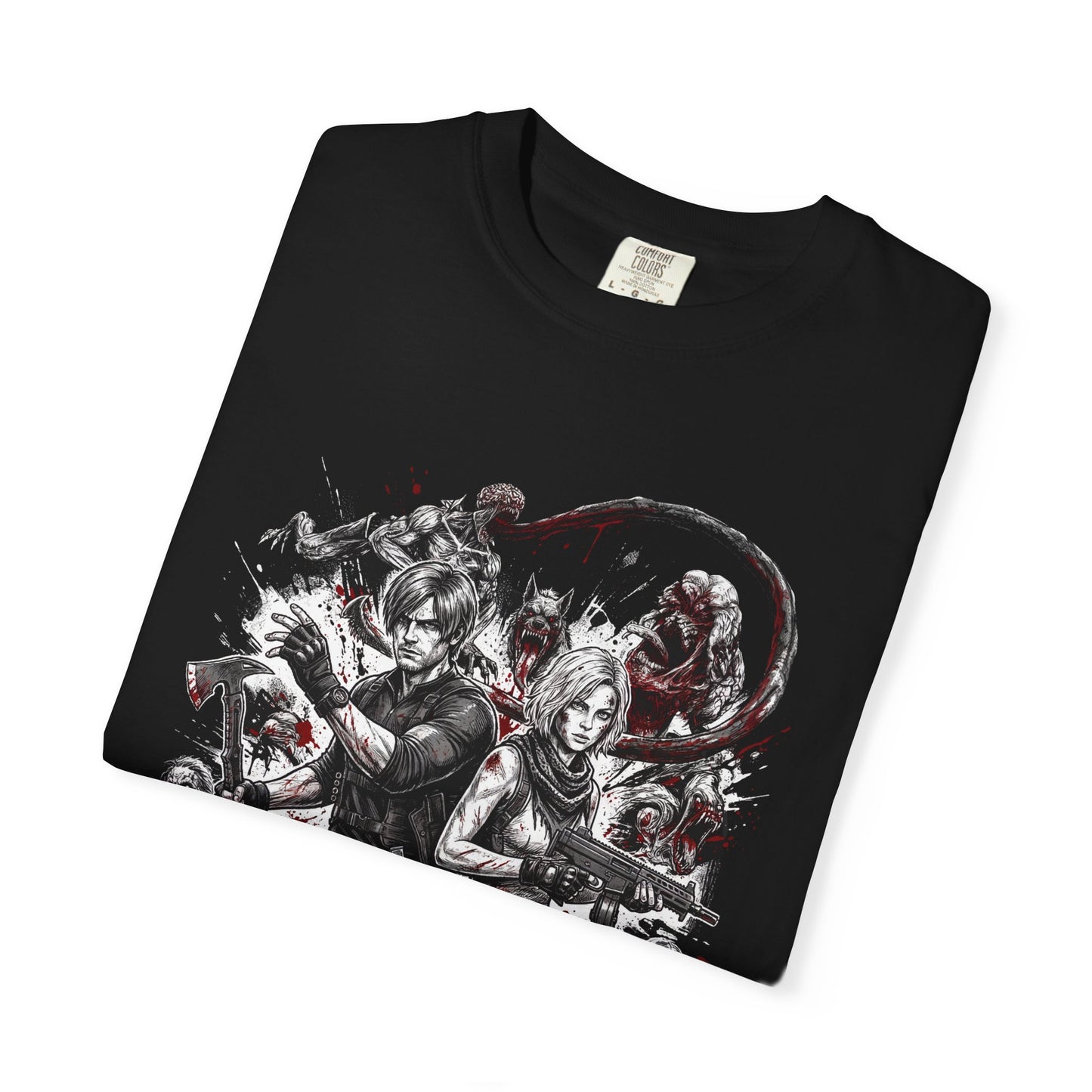 Grace Ashcroft Leon S Kennedy Resident Evil Requiem Blister Heads Grunge Premium T-Shirt
