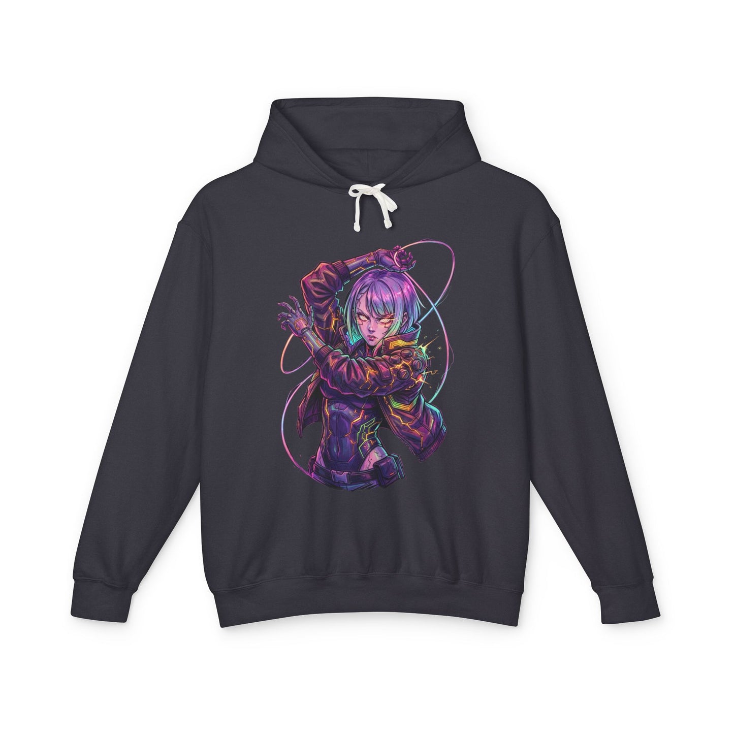 Cyberpunk Edgerunners Lucy David Martinez Romance Tragic Art Unisex Premium Hoodie