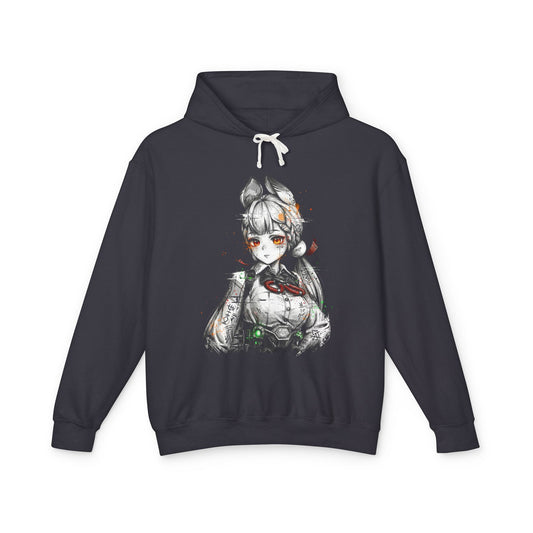 Alice Thymefield ZZZ Silver Hair Rabbit Ears Fencing Sword Icon Unisex Premium Hoodie