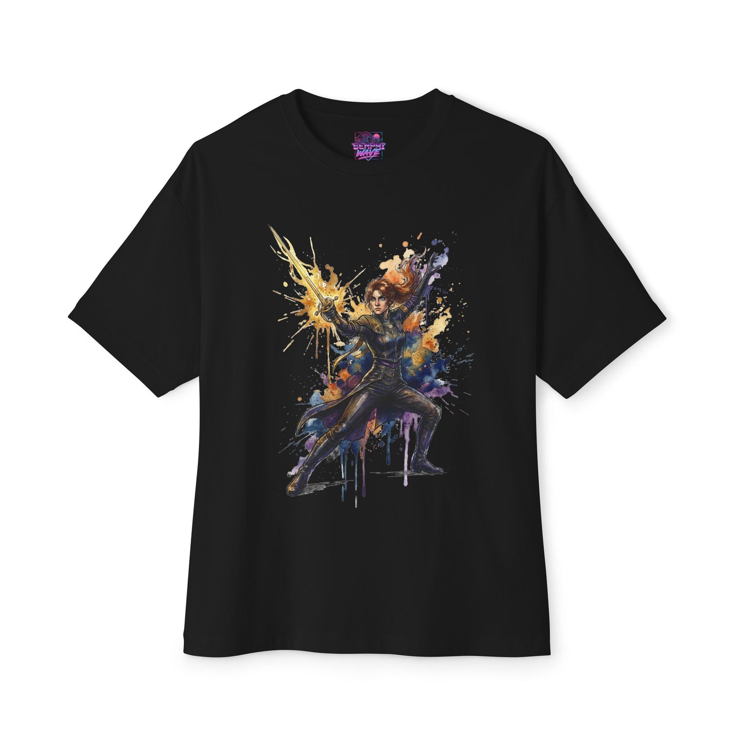 Clair Obscur Maelle Paintress Curse Painter Portrait Premium Oversized Unisex T-Shirt