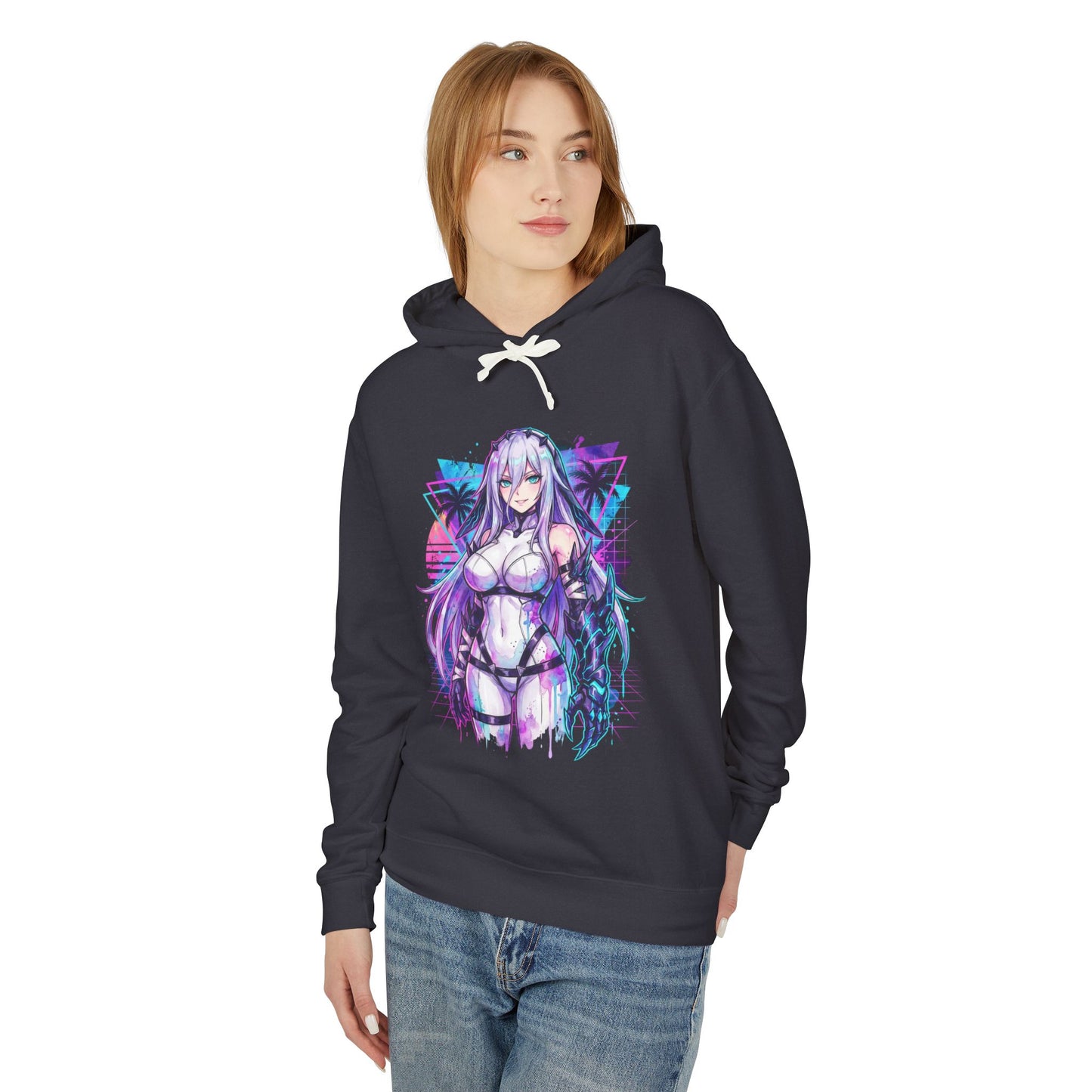 Narja Flying Wyrm Elysion Attack and Support Combo Chaos Zero Nightmare Art Unisex Premium Hoodie