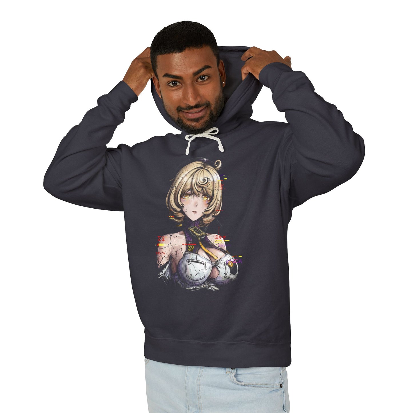 ZZZ Yidhari Ice Attribute Rupture Strike Vaporwave Palm Sunset Unisex Premium Hoodie