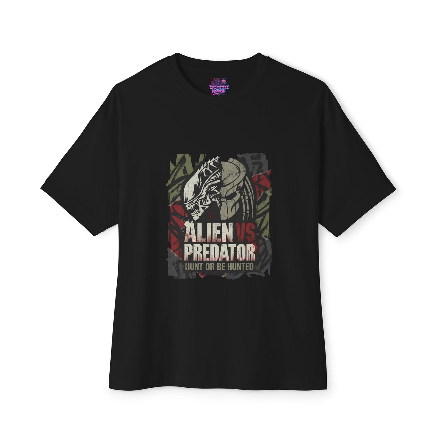 Alien vs Predator: Antarctic Temple Battle Premium Oversized Unisex T-Shirt