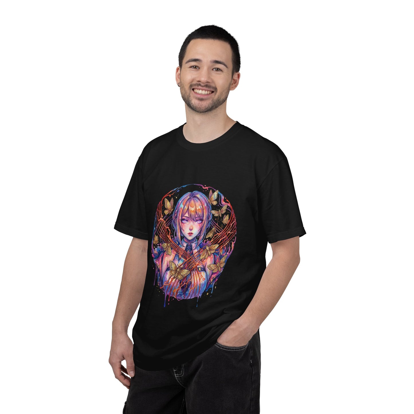 Evelyn Chevalier ZZZ Red Burning Tethers Portrait Premium T-Shirt