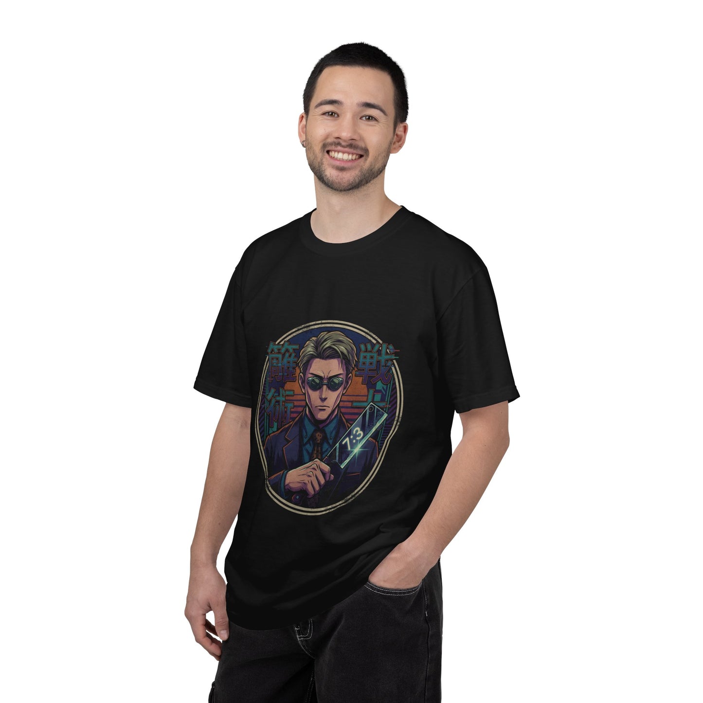 Nanami JJK Blonde Hair Suit Glasses Sorcerer Portrait Premium T-Shirt