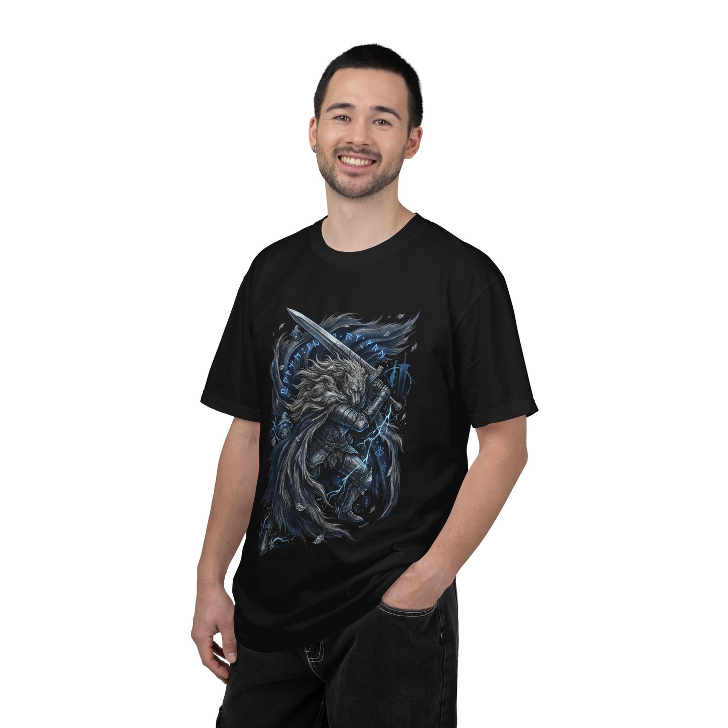 Blaidd Half-Wolf Wolf Knight Fantasy Art Premium T-Shirt