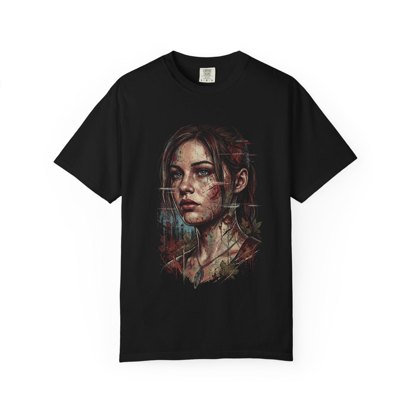 Resident Evil Claire Redfield Code Veronica Knife Gun Action Art Premium T-Shirt