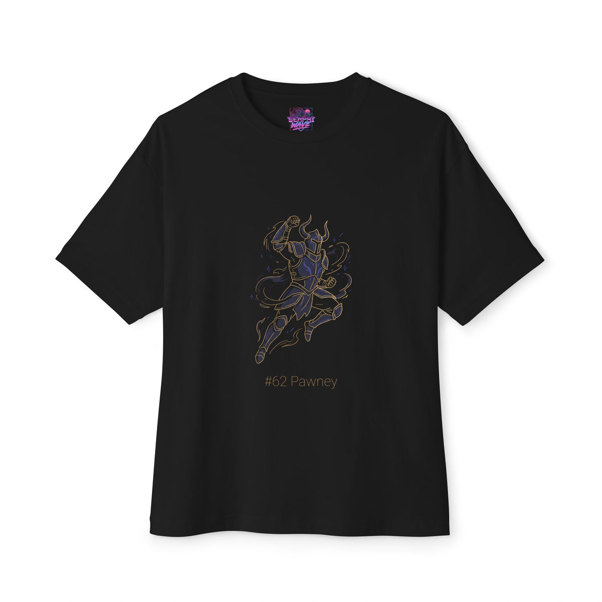 Pawney Aniimo Gold Line Art Creature Art - Oversized Premium Tee