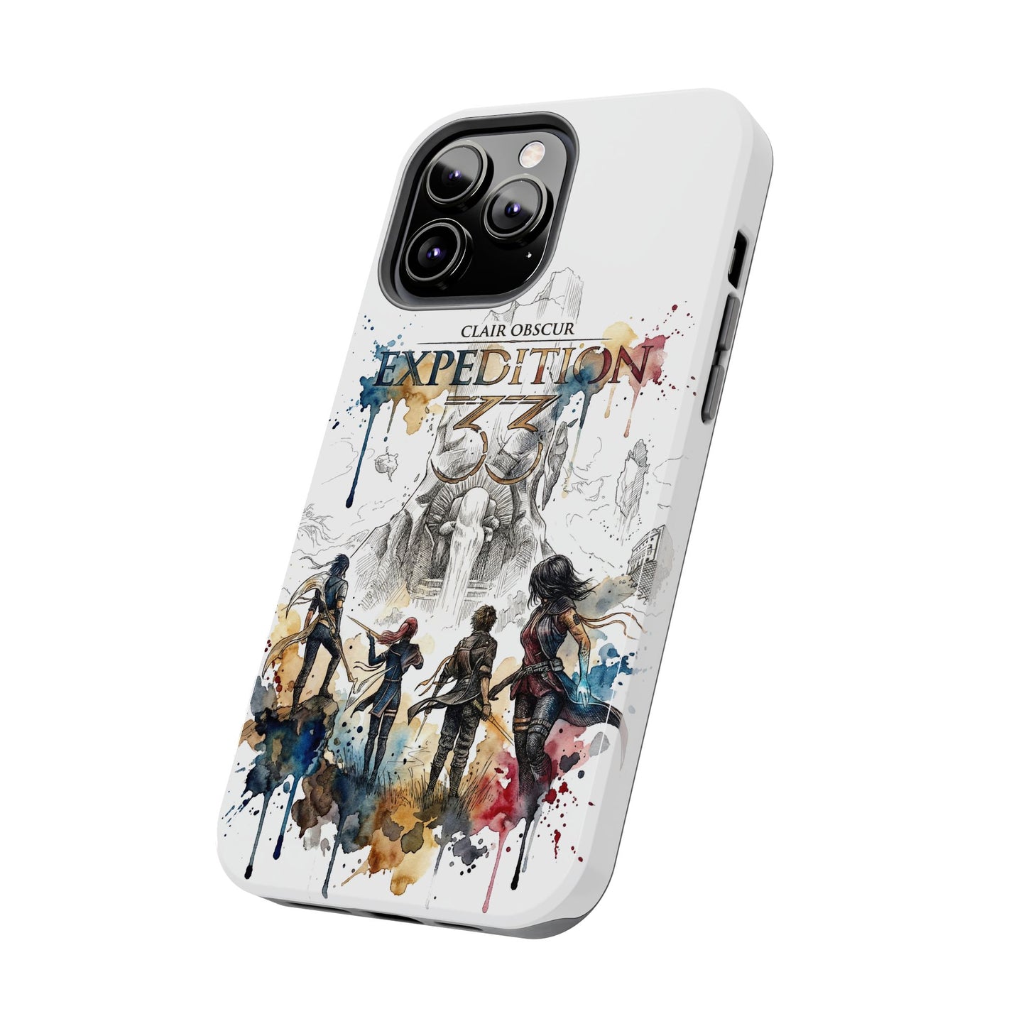 Tough iPhone Case — Clair Obscur:Expedition 33 Facing the Paintress Adventure Art Protective Cover