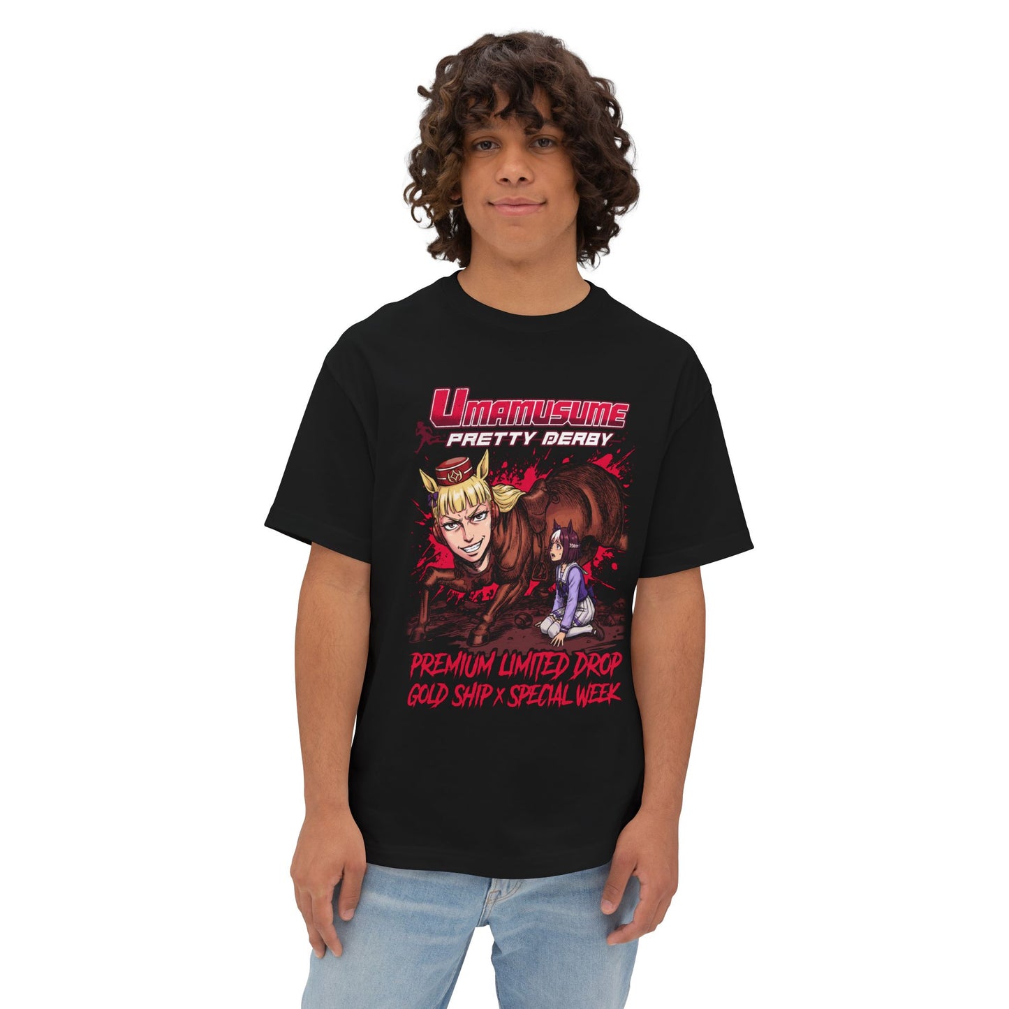 Special Week Berserk: "Struggle" Racing Meme Premium Oversized Unisex T-Shirt