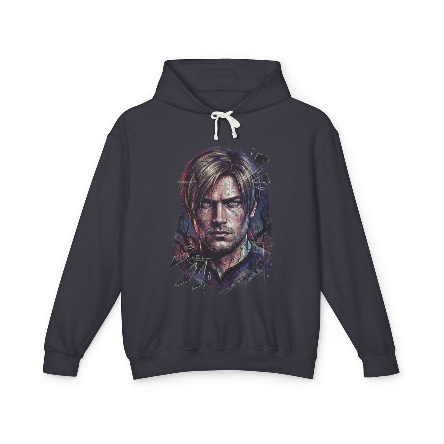 Resident Evil 9 Leon Kennedy Older Gravel Voice Gameplay Art Unisex Premium Hoodie