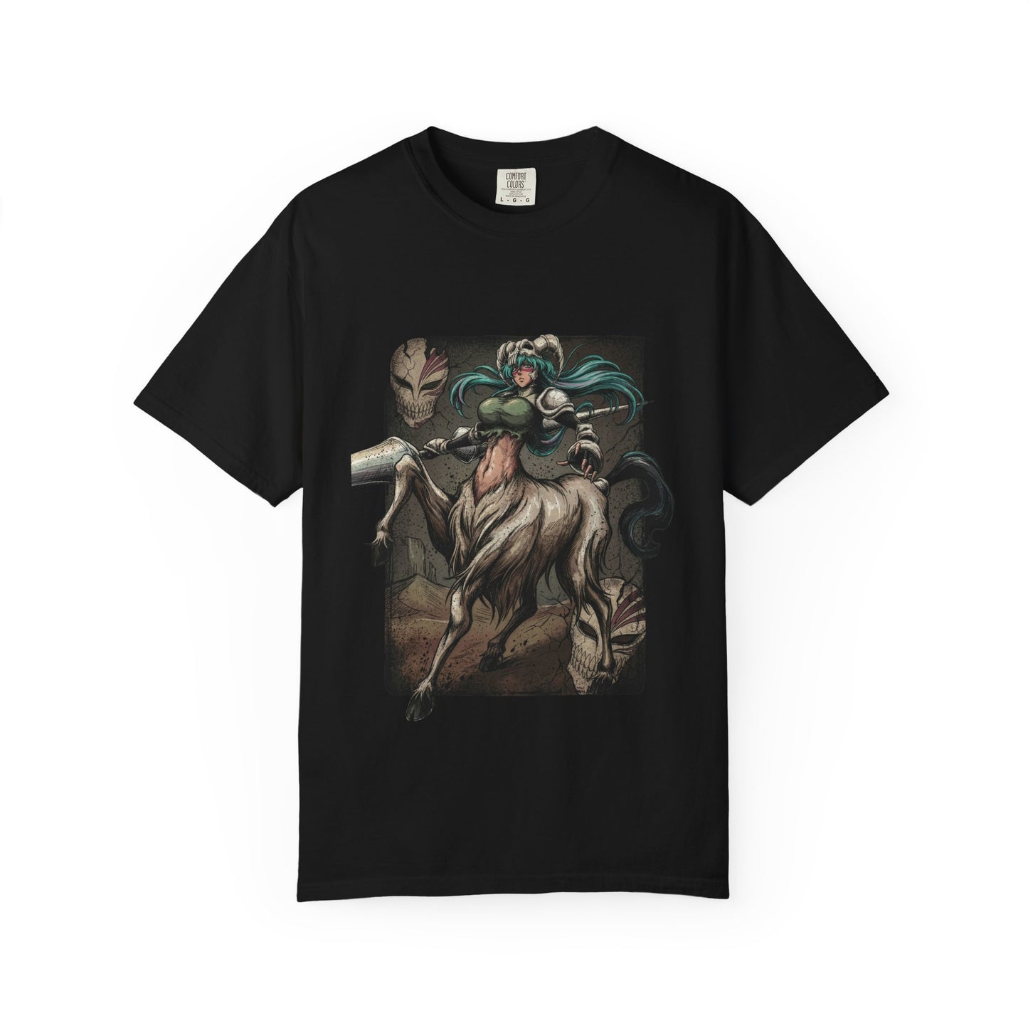 Curvaceous Espada Inspired Style – Long Wavy Green Hair Adult Form Art Premium T-Shirt